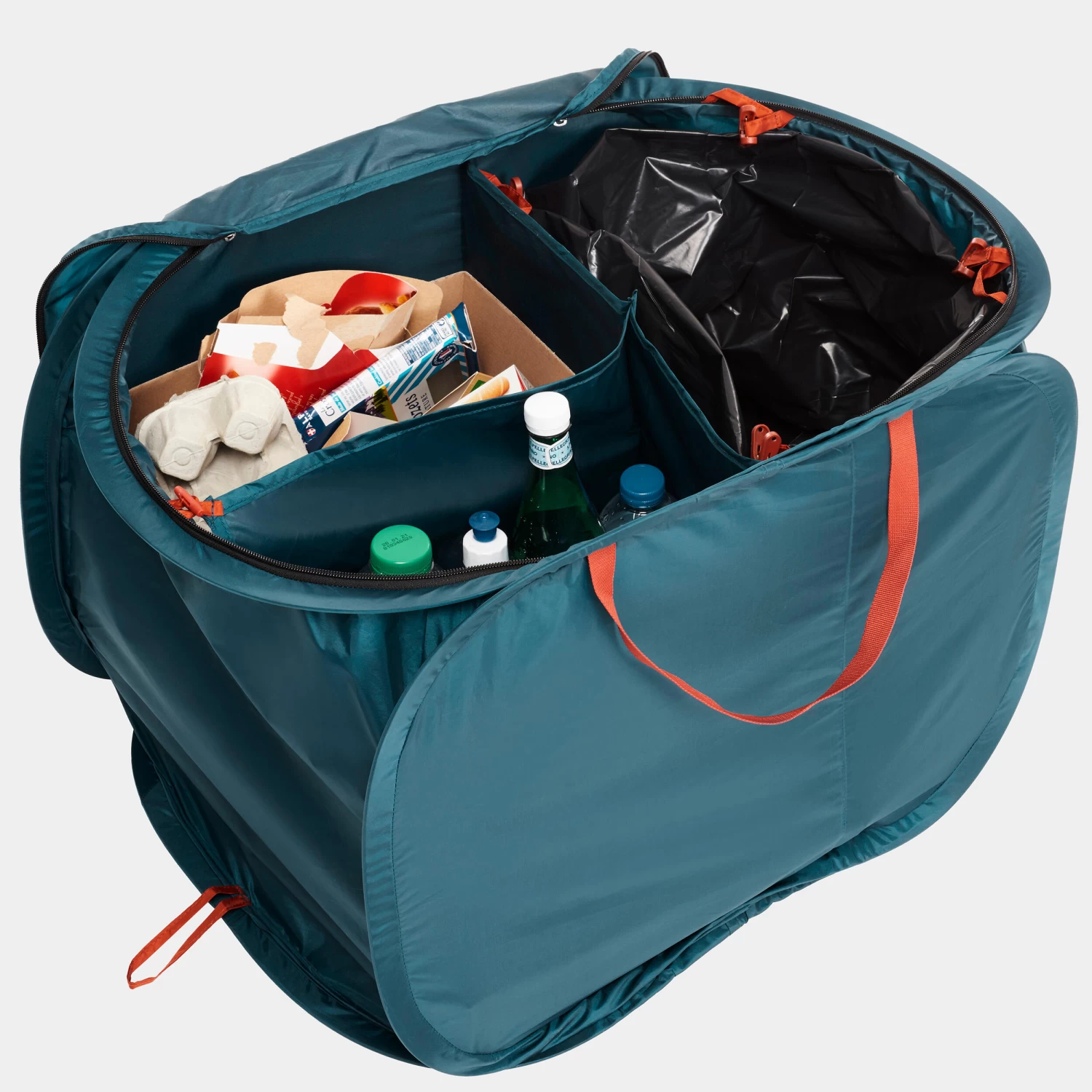 Quechua Camping Recycling Bin - 3 Compartments - 80 Litres - Image 3