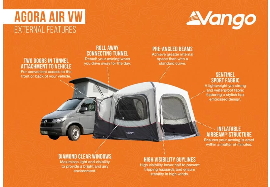 Vango Agora Air VW Drive Away Awning - Sentinel Sport - Image 4