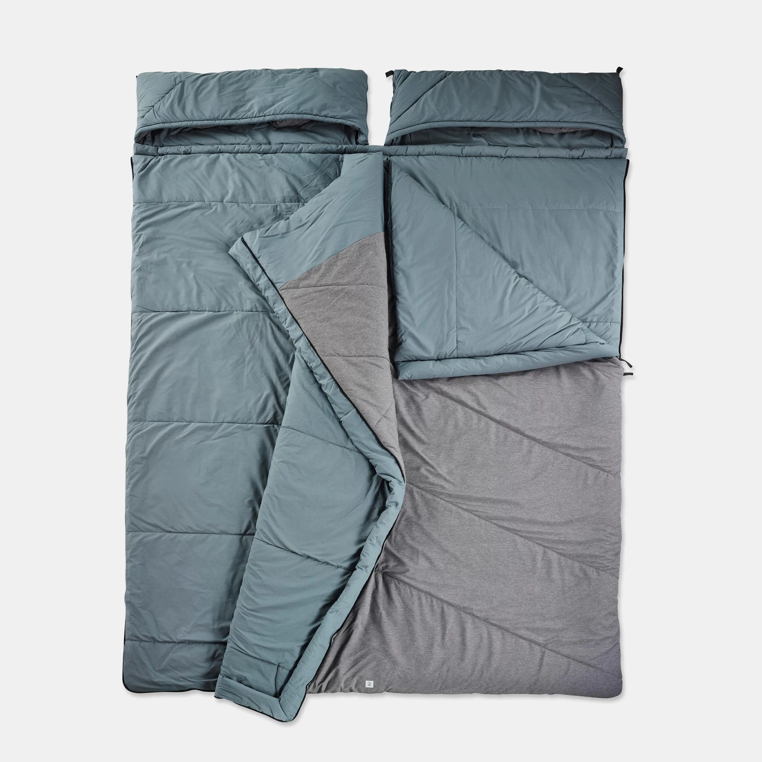 Quechua CAMPING SLEEPING BAG - ARPENAZ 0° COTTON DOUBLE - Image 4