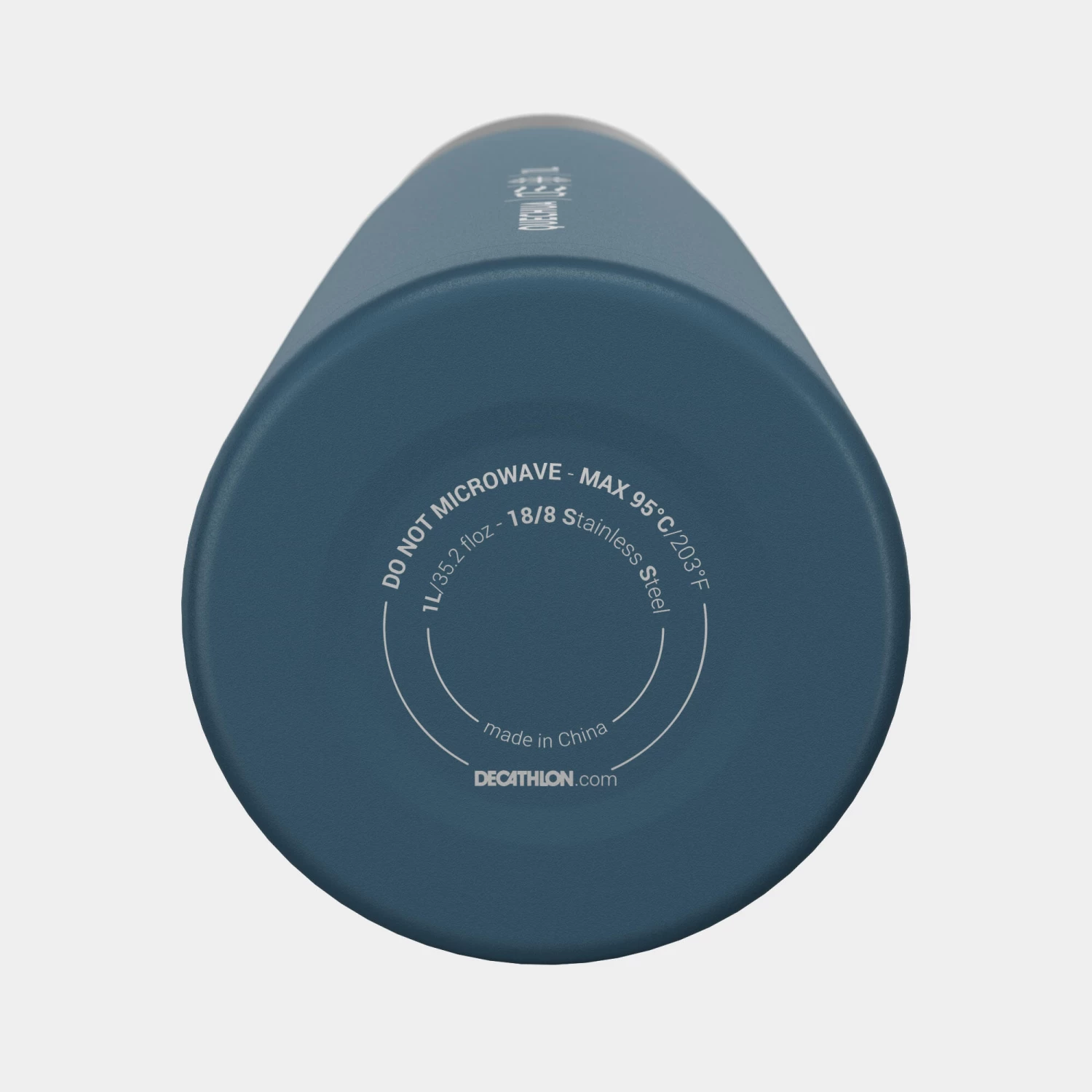 Quechua Stainless Steel Insulated Hiking Bottle 1 L Blue - Image 8