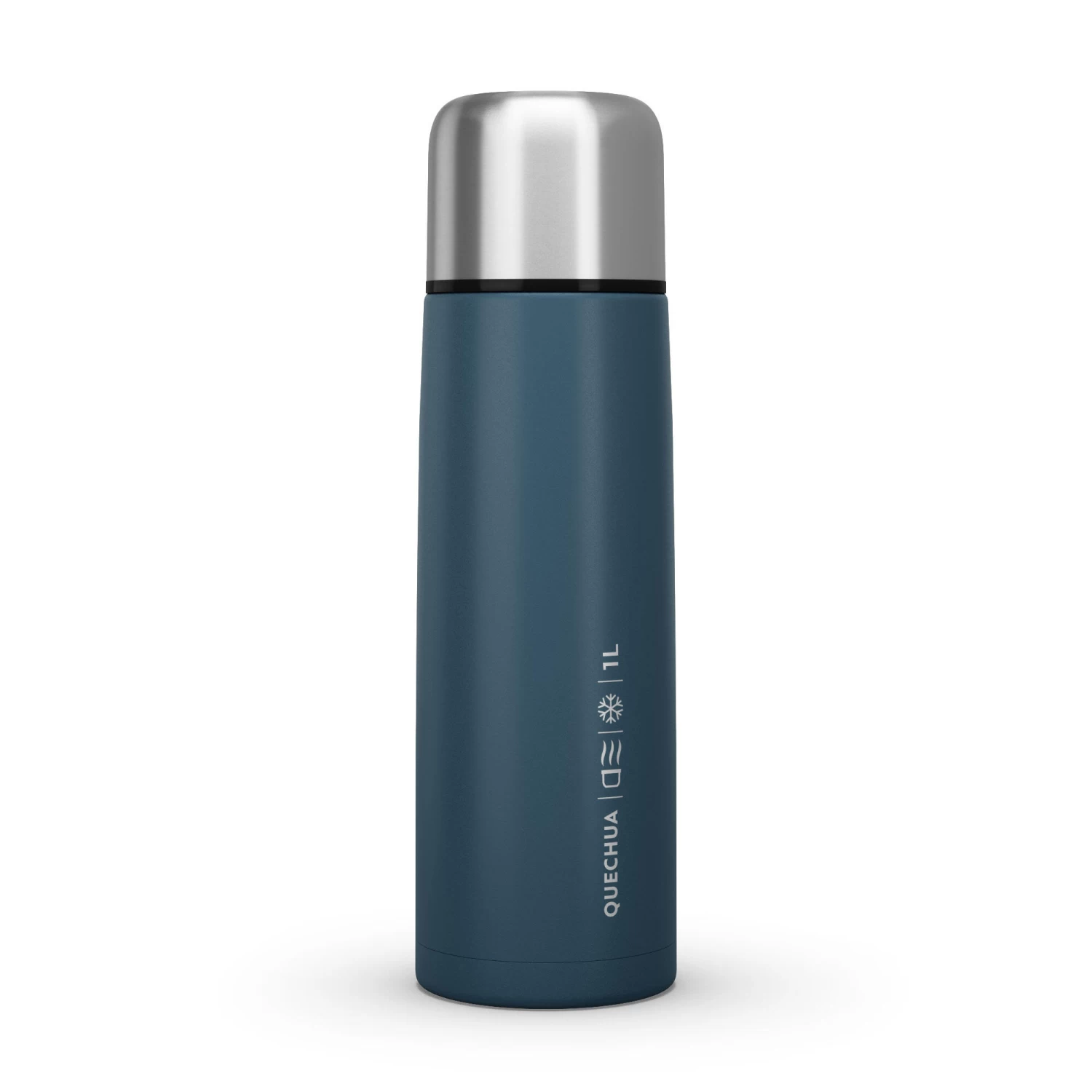 Quechua Stainless Steel Insulated Hiking Bottle 1 L Blue