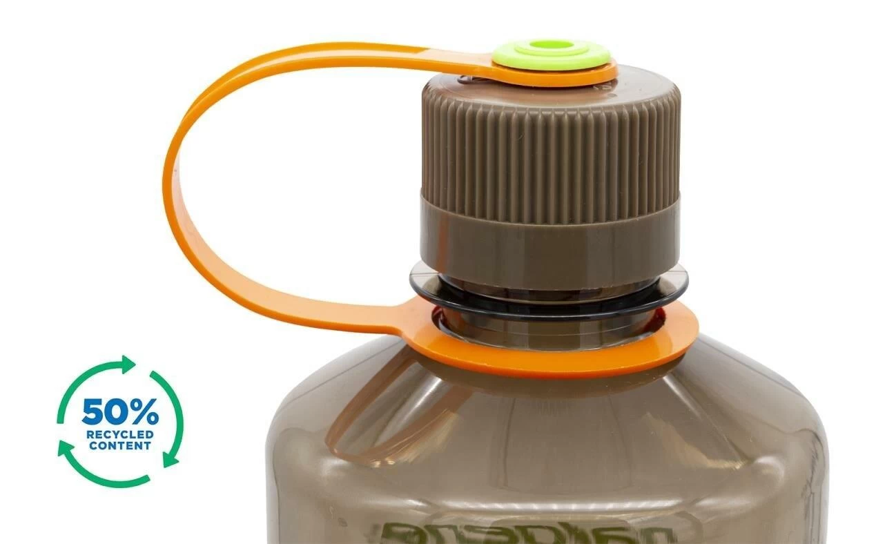 Nalgene 1L Narrow Mouth Sustain Water Bottle - Made From 50% Plastic Waste - Image 4