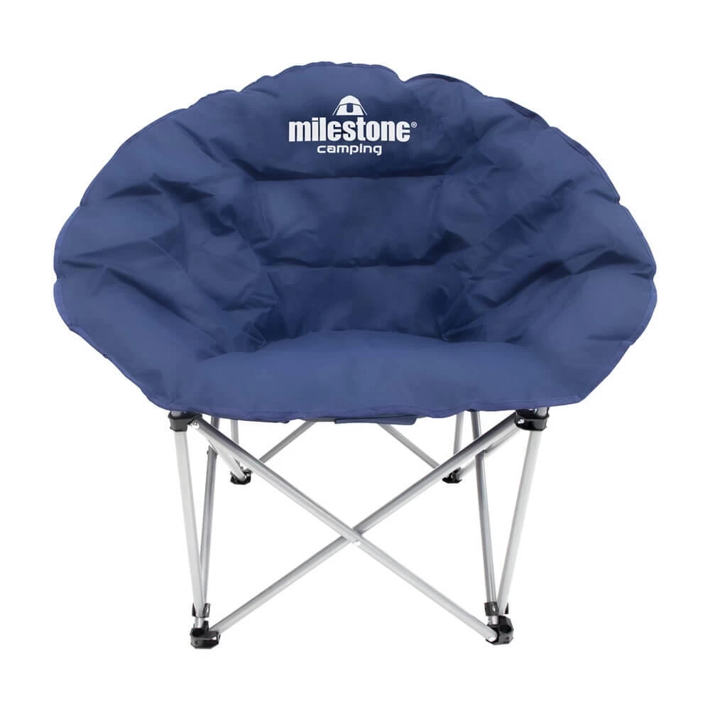 Milestone Navy Blue Deluxe Moon Chair - Image 2