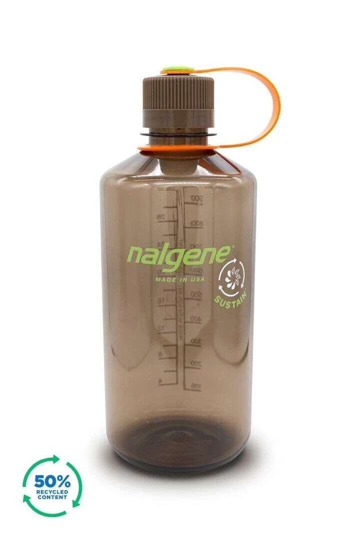 Nalgene 1L Narrow Mouth Sustain Water Bottle - Made From 50% Plastic Waste - Image 10