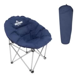 Milestone Navy Blue Deluxe Moon Chair