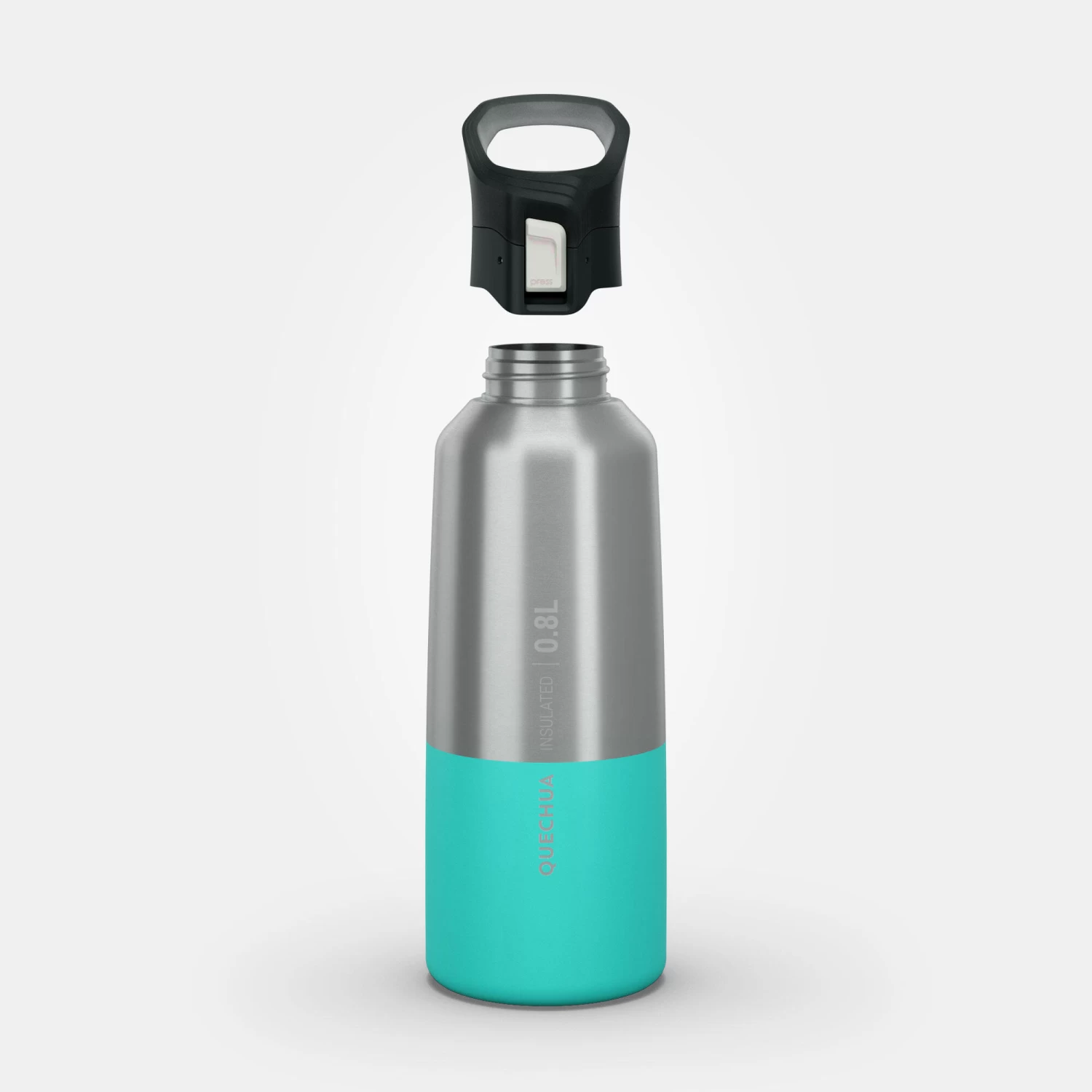 Quechua Isothermal Stainless Steel Hiking Flask MH500 0.5 L Turquoise - Image 5