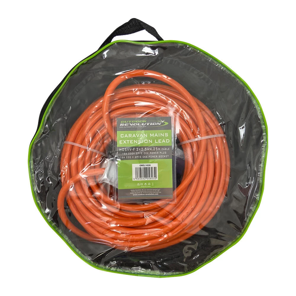 Caravan Mains Extension Cable 25m - Image 2