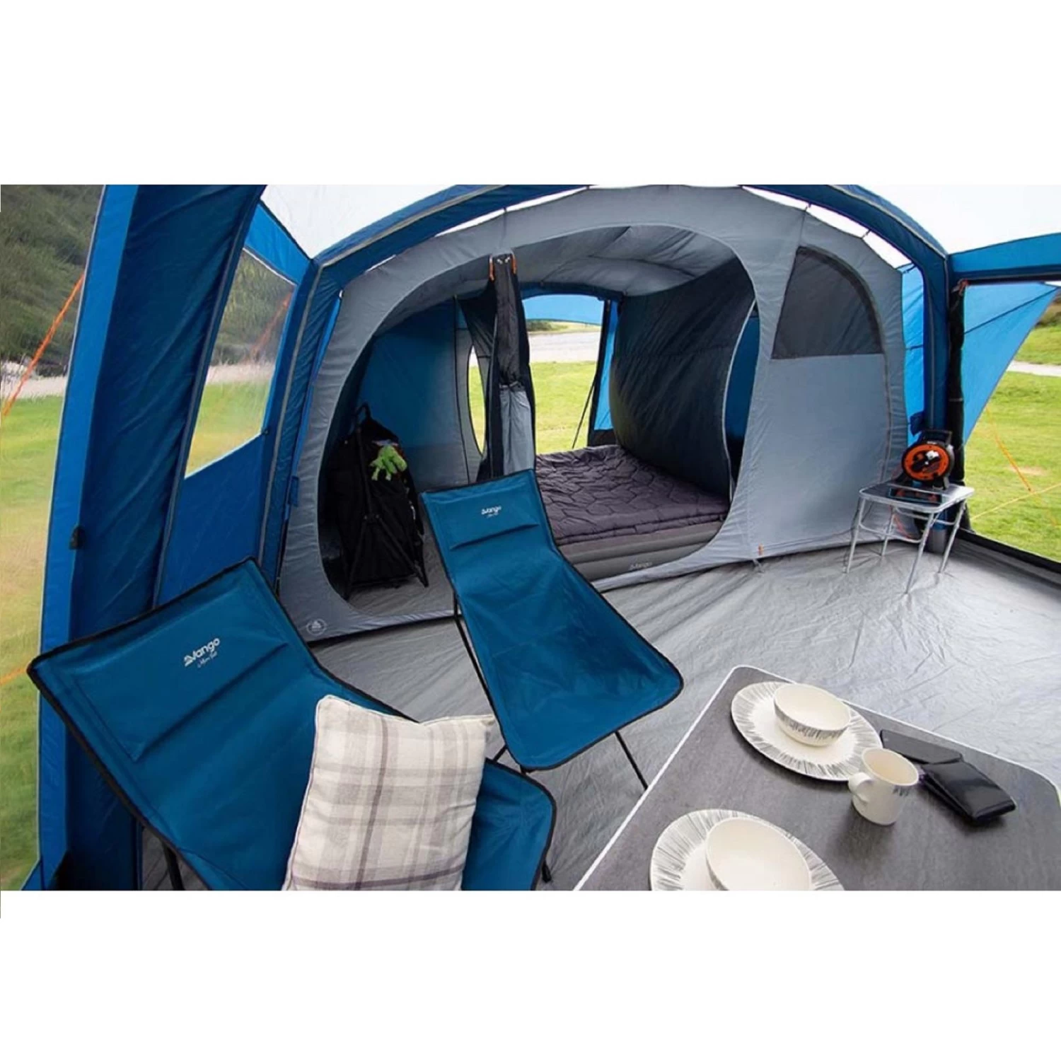 Vango Micro Tall Camping Chair - Blue - Image 3