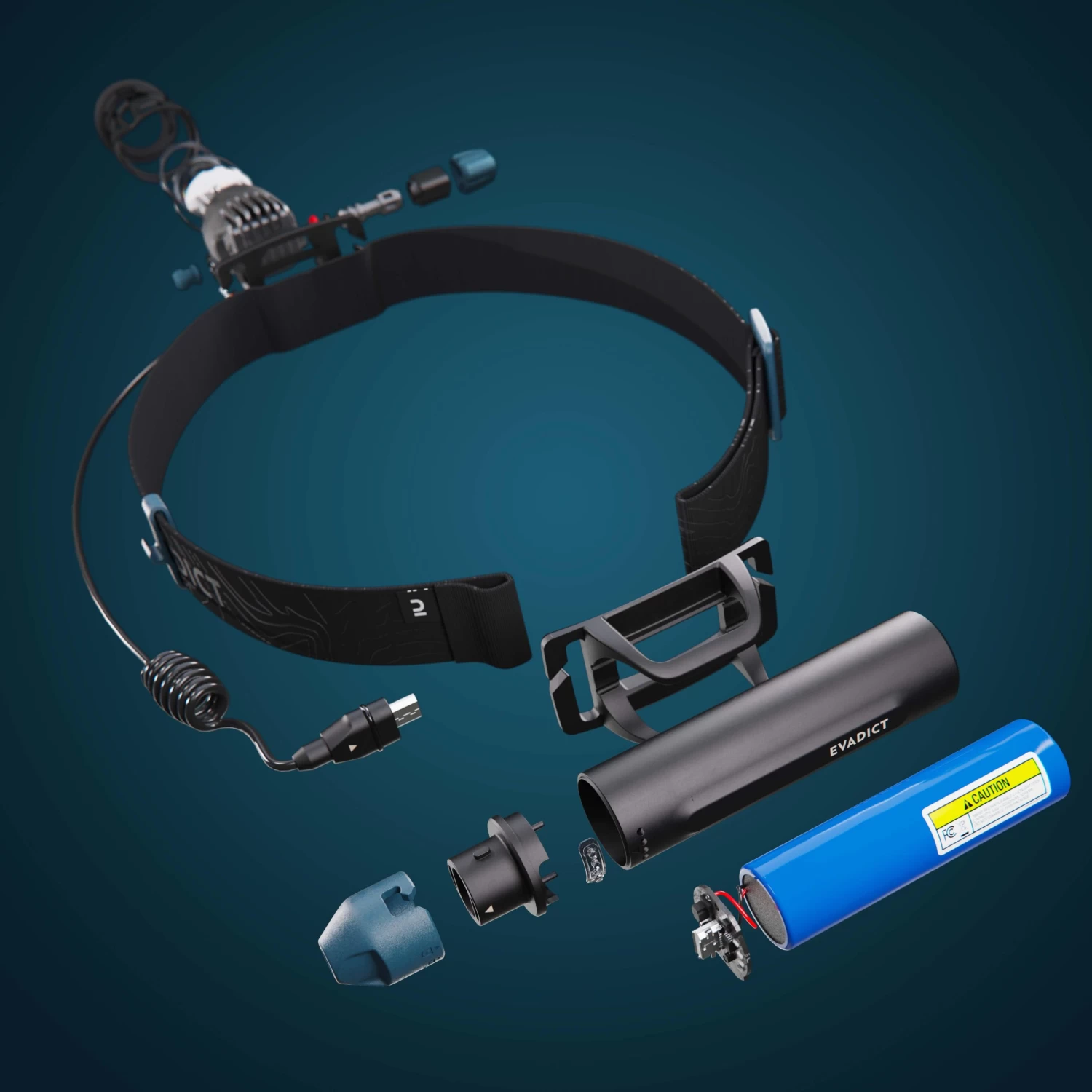 Evadict Ontrail 900 Lumens Trail Running Frontal Lamp - Image 8