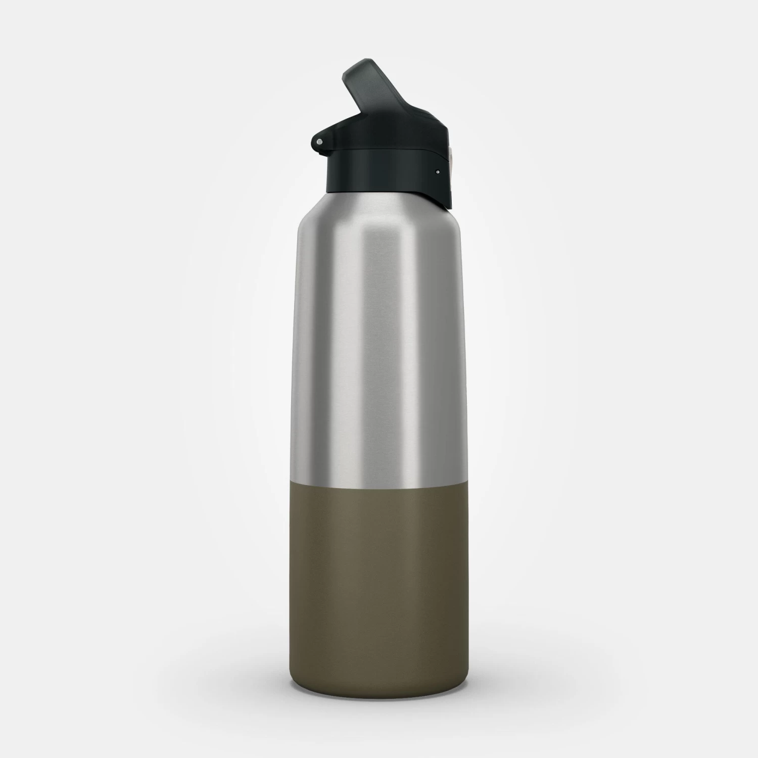 Quechua Isothermal Stainless Steel Hiking Flask MH500 1 L Khaki - Image 11